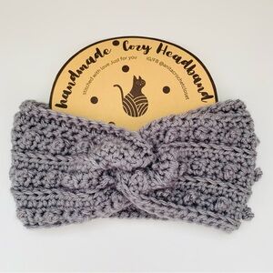 Cozy Handmade Gray Headband